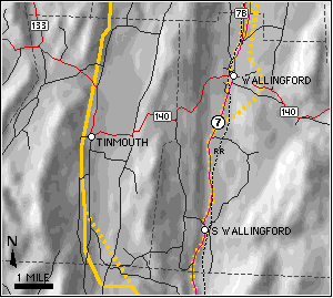 Tinmouth and Wallingford Map